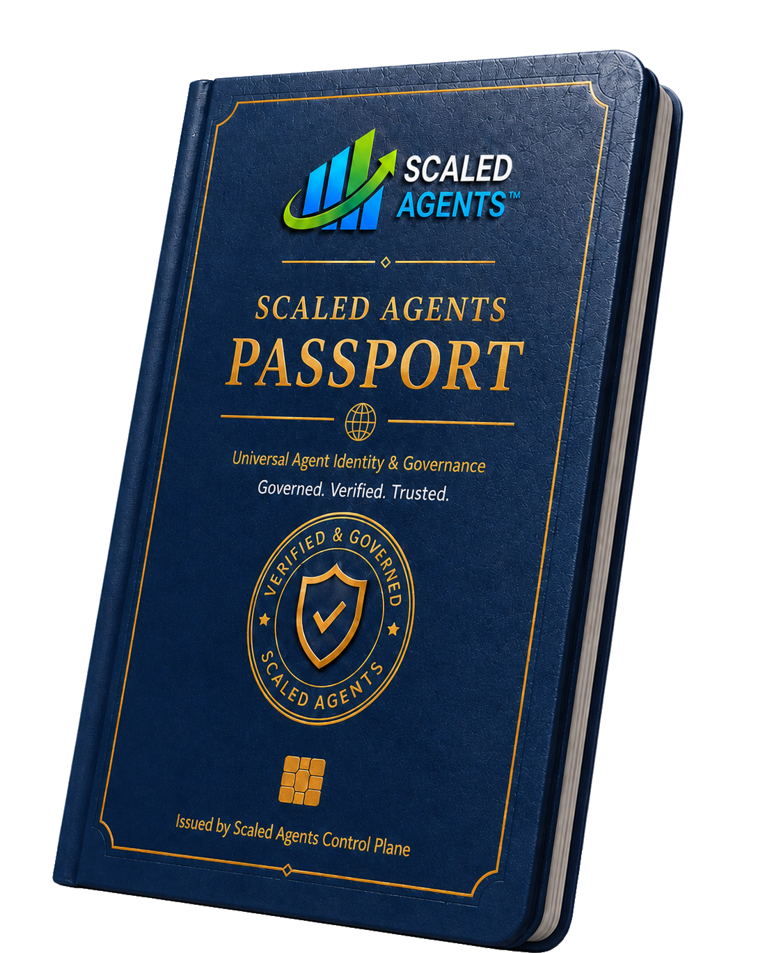 Scaled Agents Passport cover representing the governed operating record for AI workers.